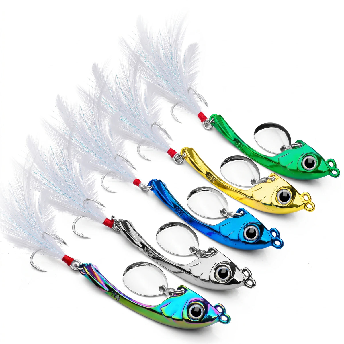 Apex Casting Spinner voor Roofvis - mix 5 kleuren