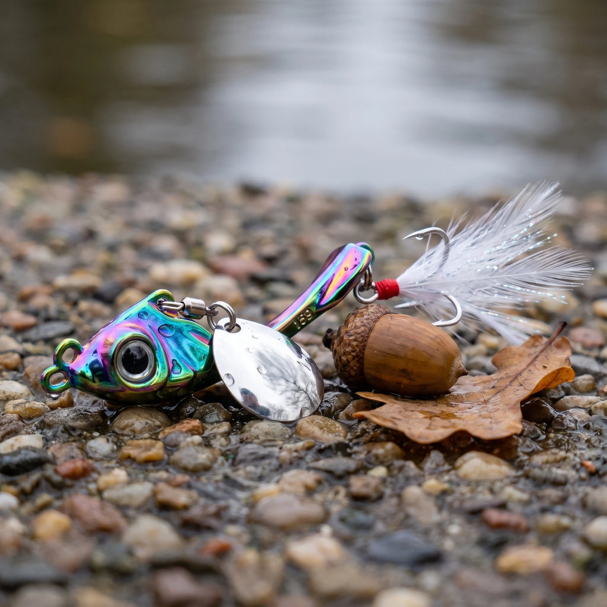Apex Casting Spinner voor Roofvis - op kiezels aan de gracht