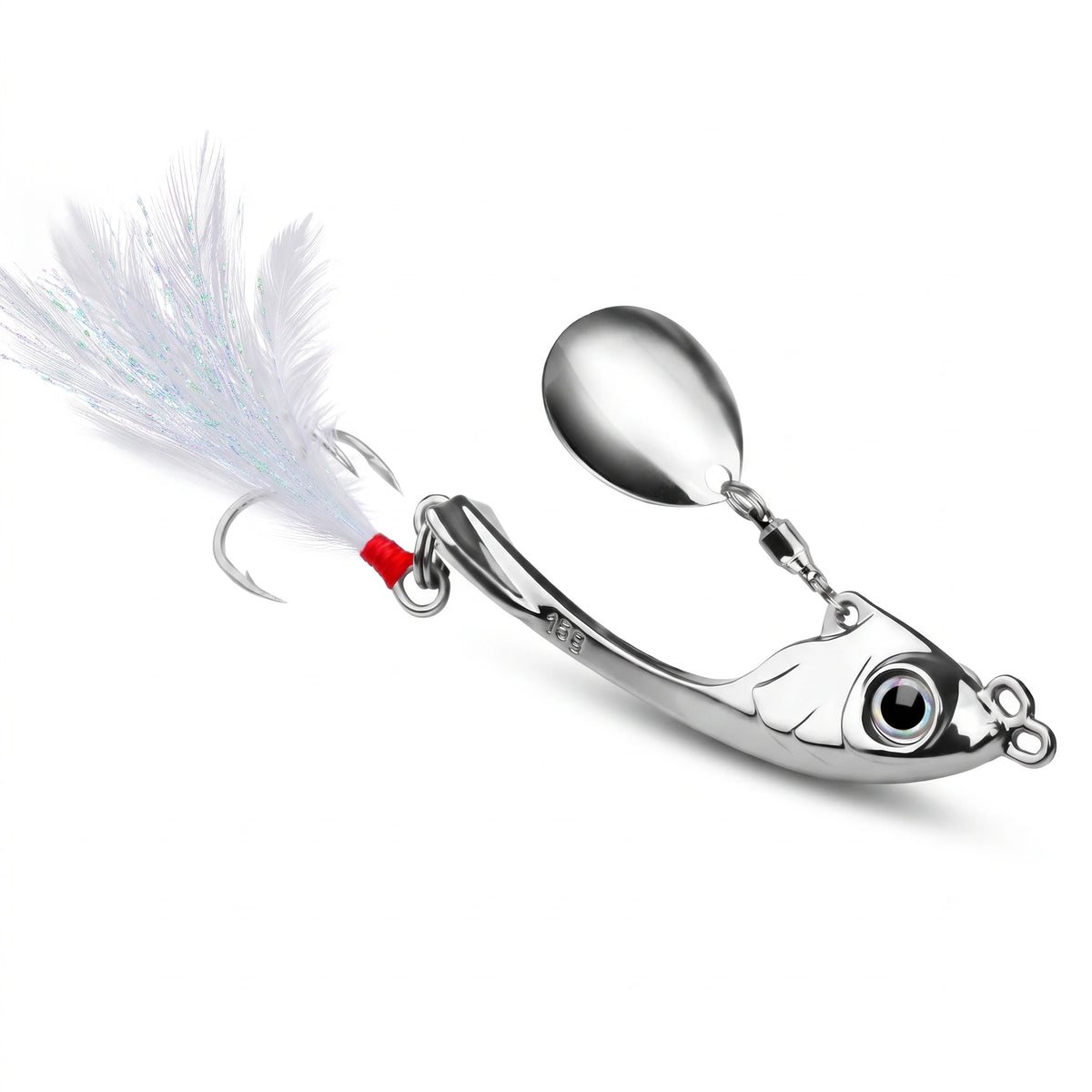 Apex Casting Spinner voor Roofvis - zilver