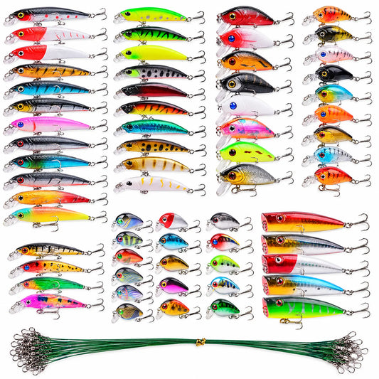 Apex Kunstaasset 84-delig: 64 Lures en 20 Onderlijnen