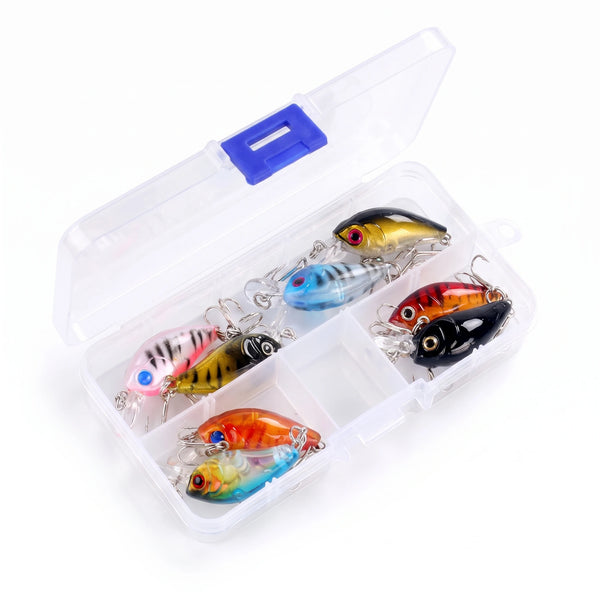 Apex Lichtgewicht Lure Set 8 Visjes voor Baars en Voorn - 8 visjes in doos