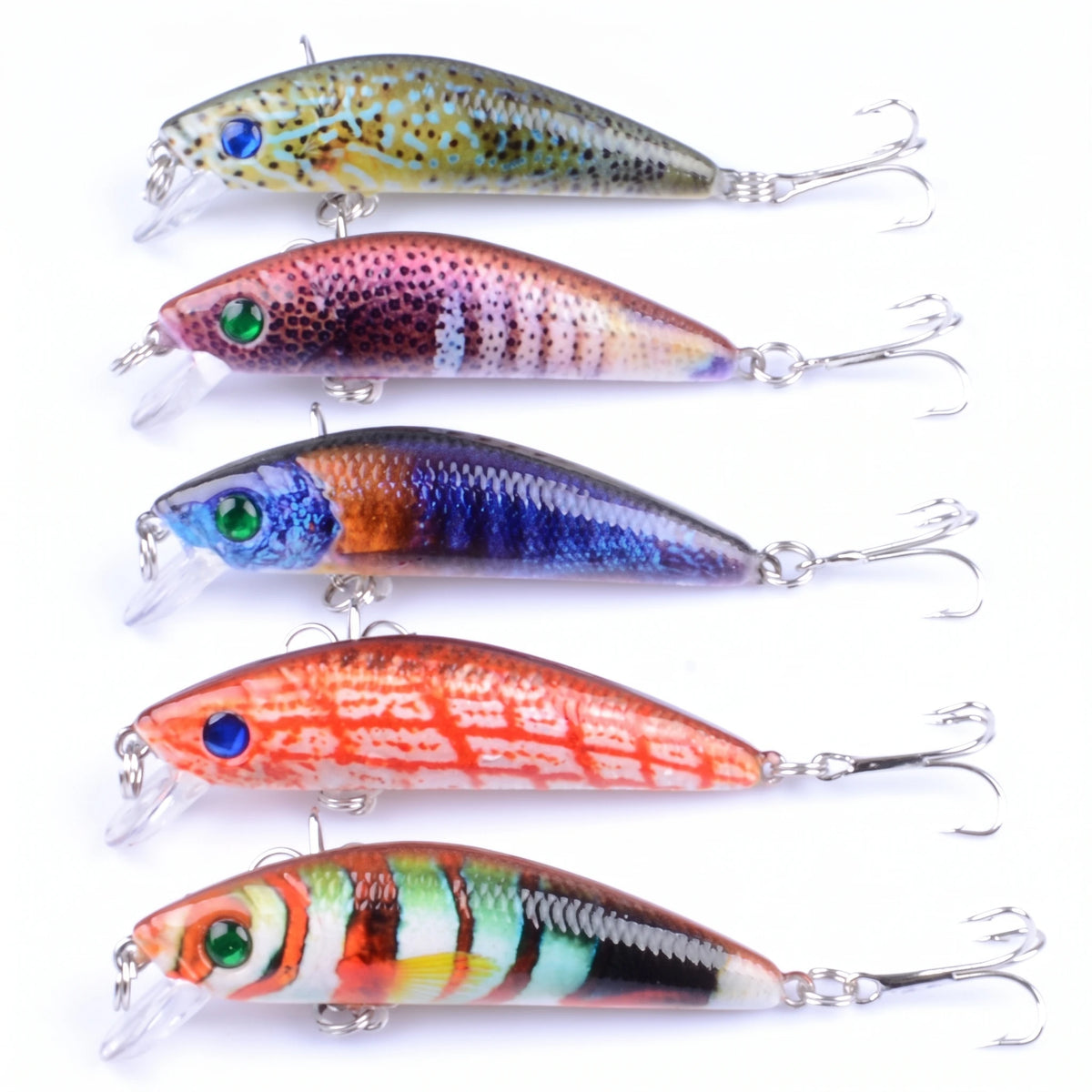 Apex Minnow Set 5 Visjes voor Baars en Snoekbaars - 5 minnows