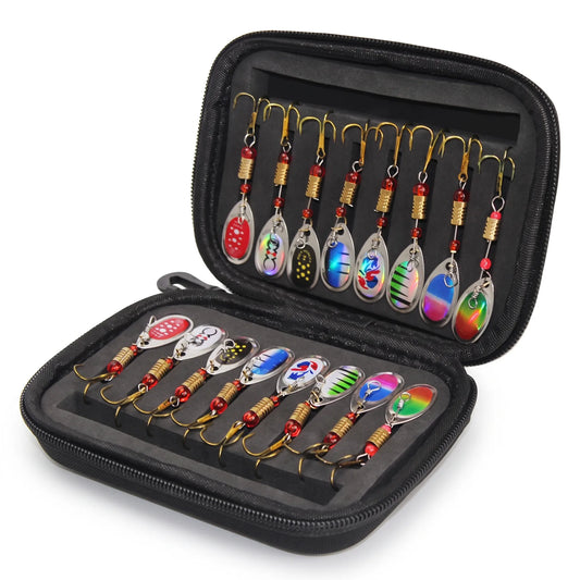 Apex Spinnerset 16-delig in Etui voor Baars en Forel - 16 stuks