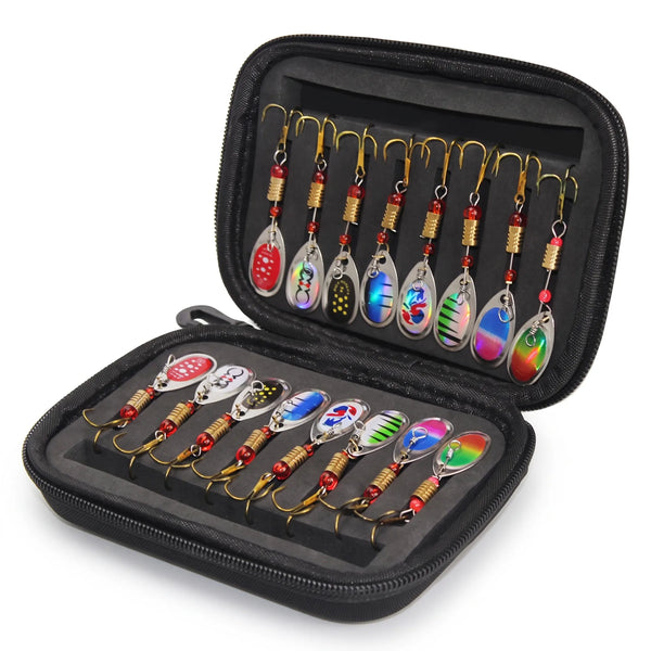 Apex Spinnerset 16-delig in Etui voor Baars en Forel - 16 stuks